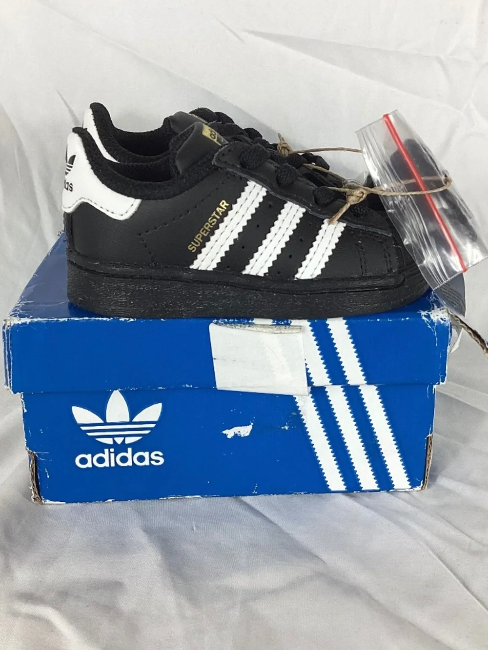 Adidas Superstar El 1 Legacy Toddler Shoes Size 4K Black White Ortholite